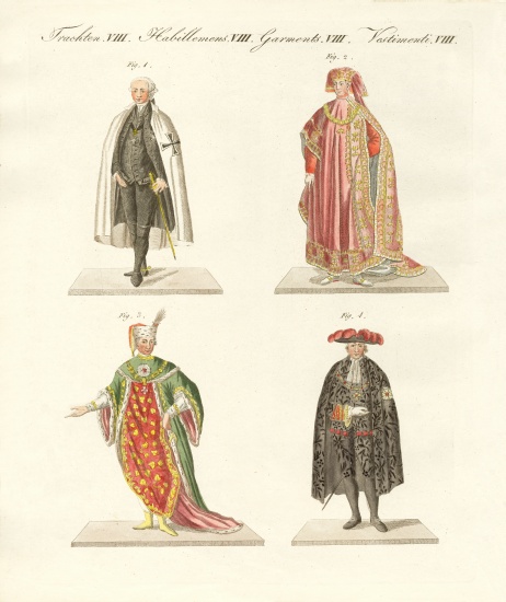 Different knight order à École allemande, (19ème siècle)