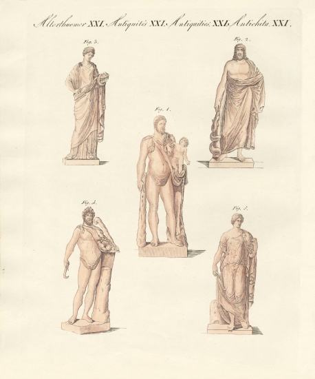 Divinities of the Greeks and Romans à École allemande, (19ème siècle)