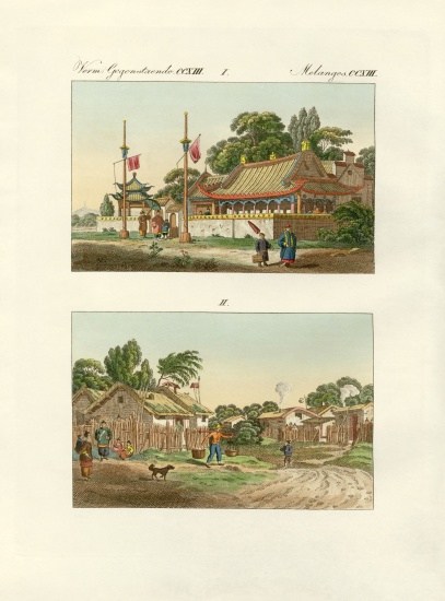 Flats of the Chinese à École allemande, (19ème siècle)