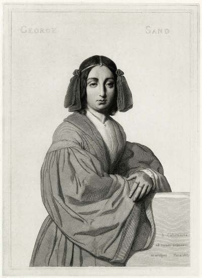 George Sand à École allemande, (19ème siècle)