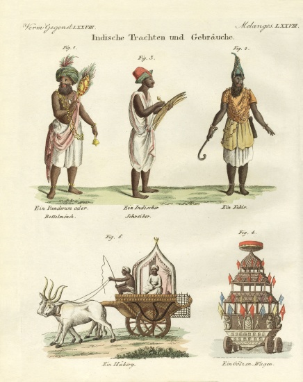 Indian dresses à École allemande, (19ème siècle)