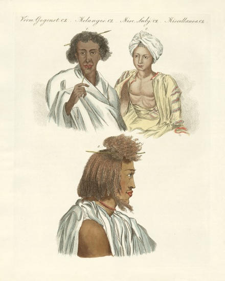 Inhabitants of both coasts of the Red Sea à École allemande, (19ème siècle)