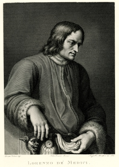 Lorenzo de Medici à École allemande, (19ème siècle)