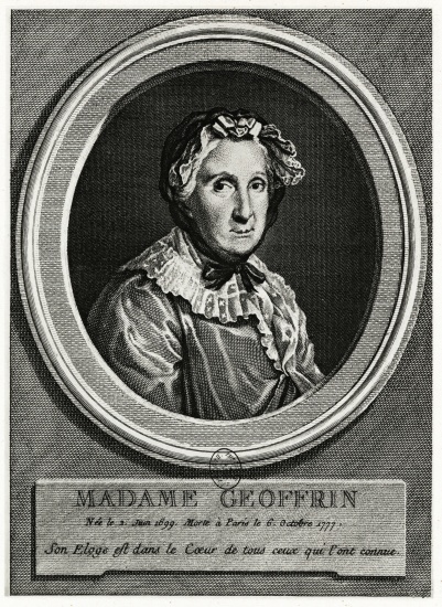 Marie Thèrése Geoffrin à École allemande, (19ème siècle)