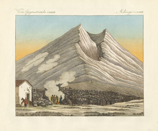 Mount Etna of Sicily à École allemande, (19ème siècle)