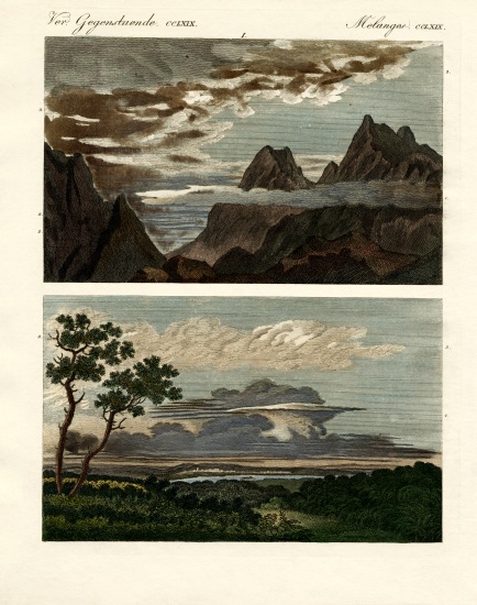 Natural history of the clouds à École allemande, (19ème siècle)