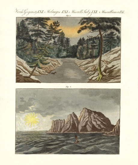 Nordic natural phenomenons à École allemande, (19ème siècle)