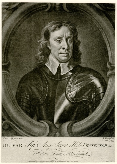 Oliver Cromwell à École allemande, (19ème siècle)