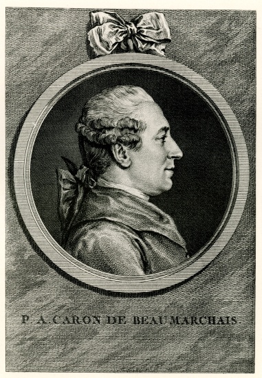 Pierre Augustin Caron de Beaumarchais à École allemande, (19ème siècle)