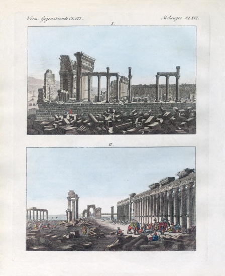 Ruins of Palmyra à École allemande, (19ème siècle)