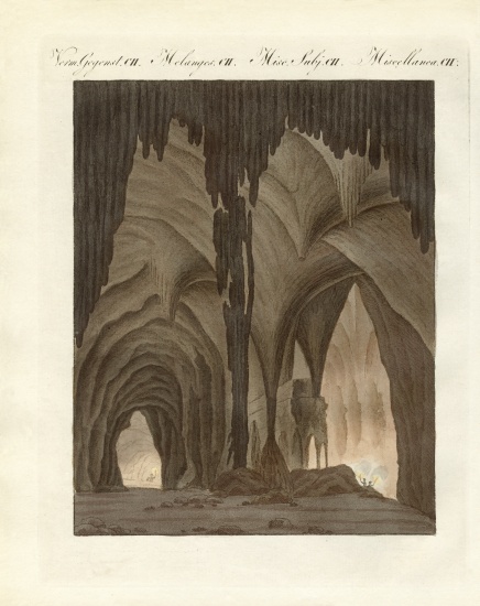 Strange caves à École allemande, (19ème siècle)