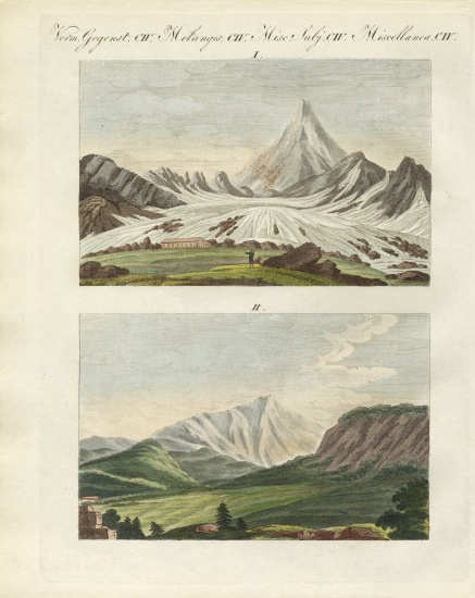 Strange mountains à École allemande, (19ème siècle)