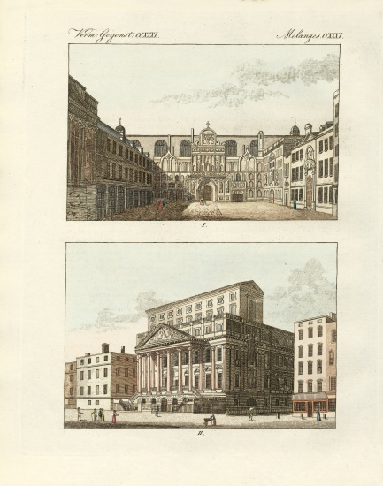 Strange public buildings in London à École allemande, (19ème siècle)