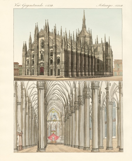 The Cathedral of Milan à École allemande, (19ème siècle)