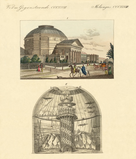 The Colosseum of Regent's Park in London à École allemande, (19ème siècle)