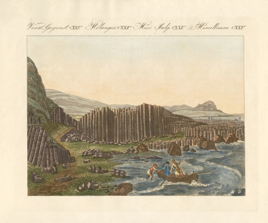 The giant dike in Ireland à École allemande, (19ème siècle)