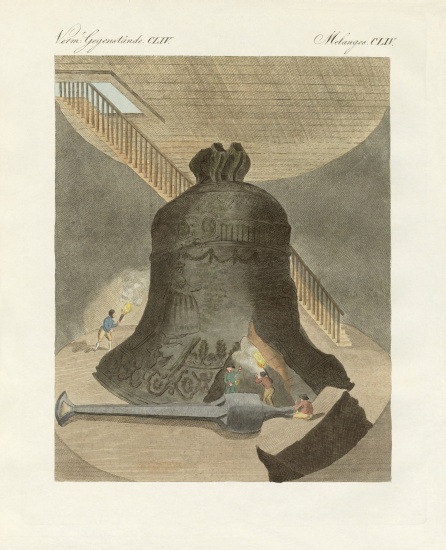 The great bell of Moscow à École allemande, (19ème siècle)