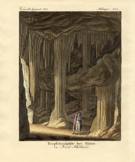 The limestone caves à École allemande, (19ème siècle)