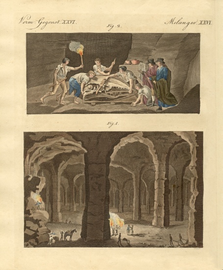 The Maastricht caves à École allemande, (19ème siècle)