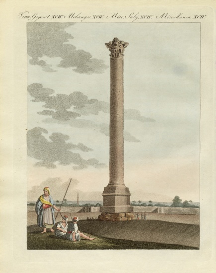 The Pompeian column à École allemande, (19ème siècle)