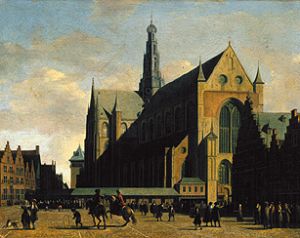 Le Groote Kerk à Haarlem. à Gerrit Adriaensz Berckheyde