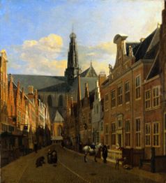 Route de Haarlem. à Gerrit Adriaensz Berckheyde