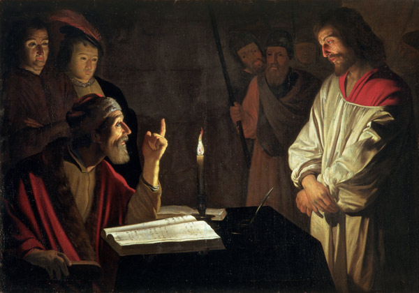 Christ Before Caiaphas à Gerrit van Honthorst