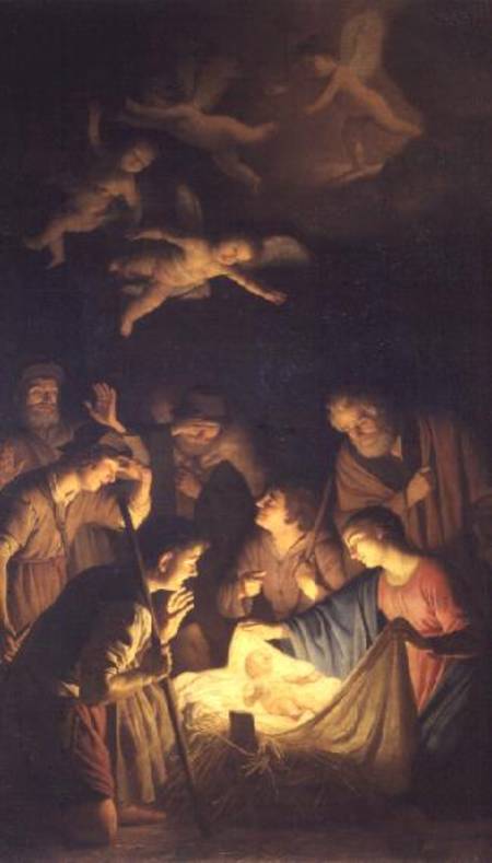 Adoration of the Shepherds à Gerrit van Honthorst