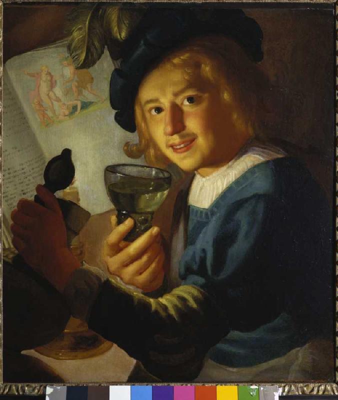 Jeune buveur à Gerrit van Honthorst