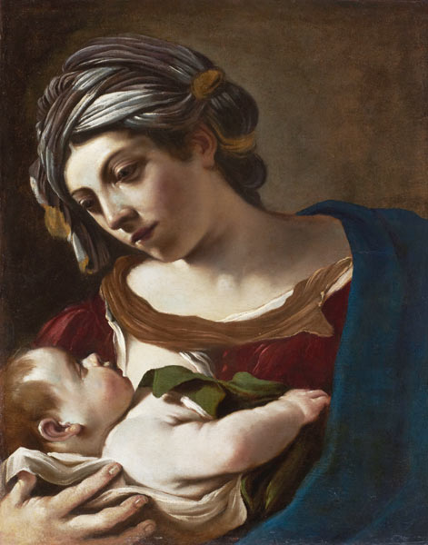 Madonna mit Kind à G. Francesco (Guercino) Barbieri