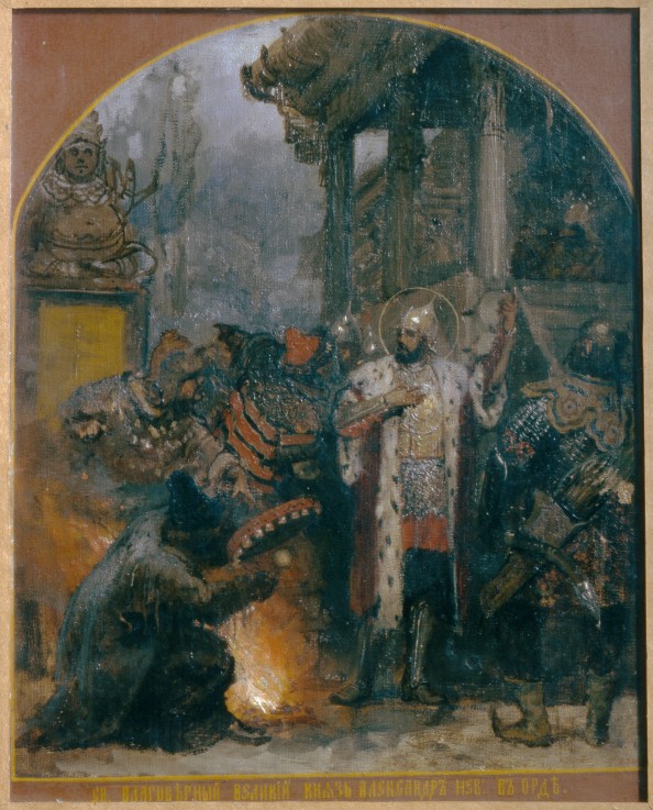 Alexander Nevsky at the Golden Horde à G.I. Semiradski
