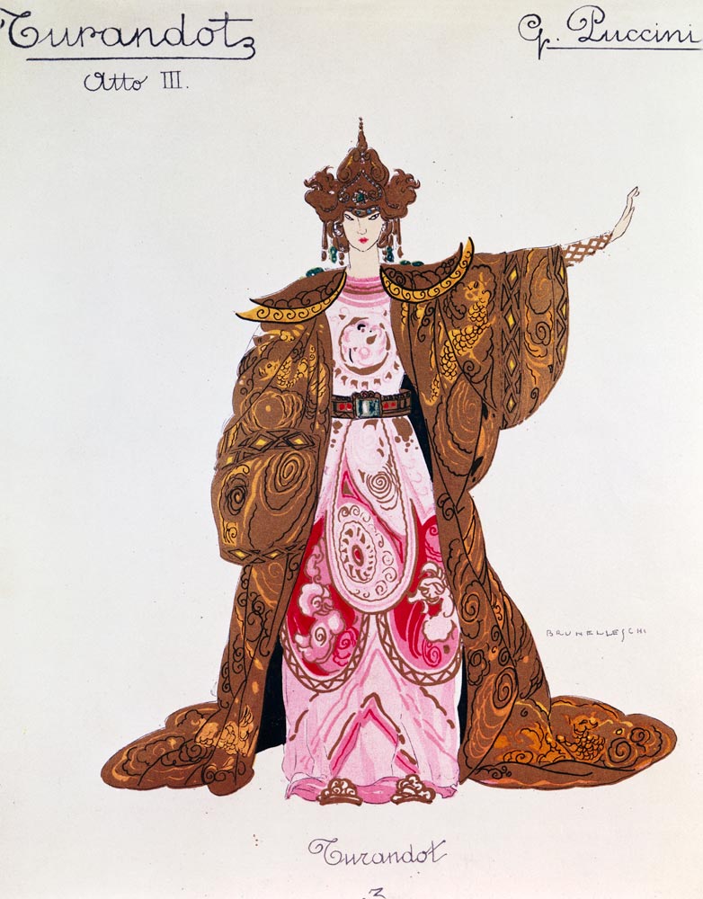 Figurine of Turandot in the third act à Giacomo Puccini