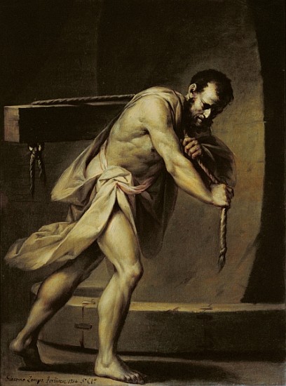 Samson in the treadmill à Giacomo Zampa