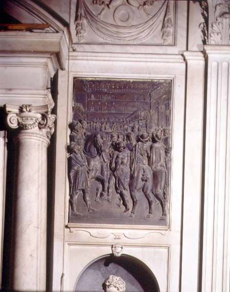 St. Agostino Preaching to the Florentines, relief from the Salviati chapel à Giambologna