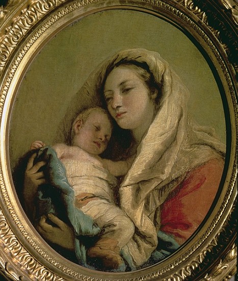 Madonna with Sleeping Child, 1780s à Giandomenico (Giovanni Domenico) Tiepolo