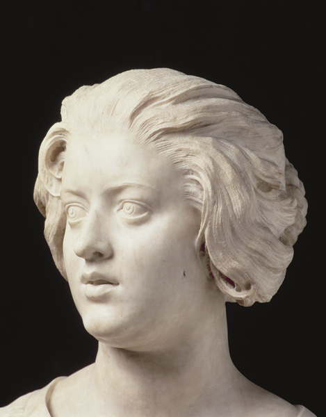 Costanza Bonarelli, detail of a sculpture à Gianlorenzo Bernini