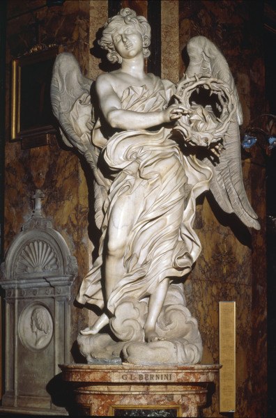 G.L.Bernini / Angel w.t.crown of thorns à Gianlorenzo Bernini