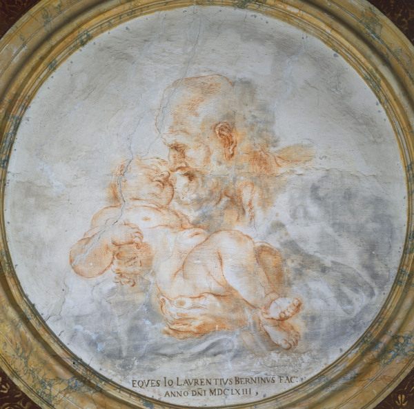 G.L.Bernini /Joseph w.Boy Jesus/ Draw. à Gianlorenzo Bernini