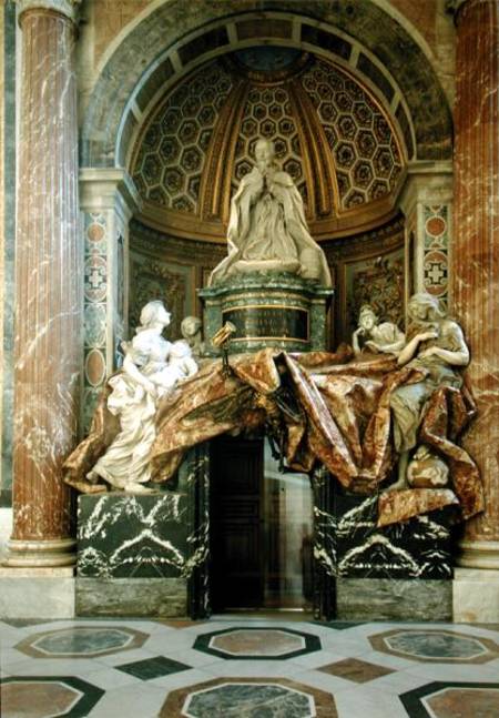 Monument to Alexander VII (1599-1677)in the north transept à Gianlorenzo Bernini
