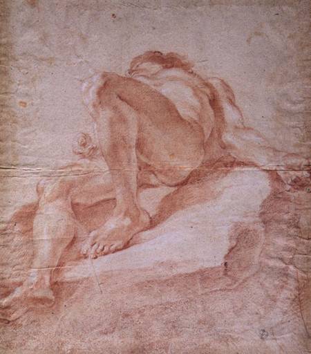 Sketch for the figure representing the Danube for 'The Fountain of the Four Rivers' à Gianlorenzo Bernini