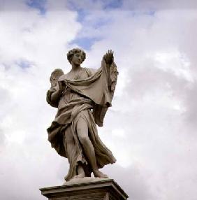 Statue of an Angel Holding the Holy Shroud