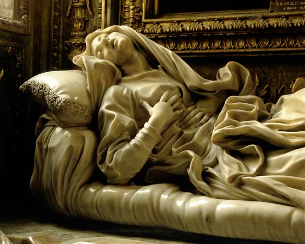 Death of the Blessed Ludovica Albertoni, from the Altieri Chapel à Gianlorenzo Bernini