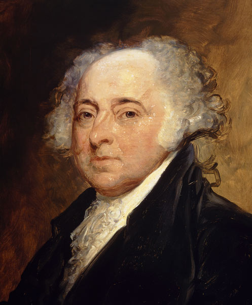 Portrait of John Adams (1735-1826) Second President of the United States of America (1797-1801) à Gilbert Stuart