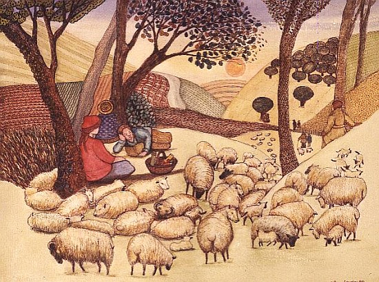 A Picnic Amongst the Sheep  à  Gillian  Lawson