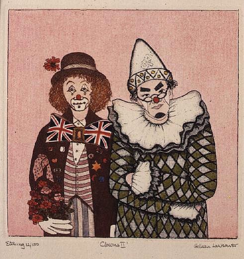 Clowns II (print)  à  Gillian  Lawson