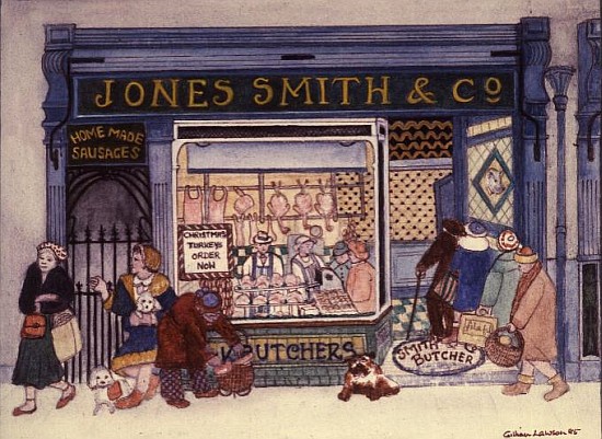 Jones Smith & Co., Butcher''s Shop  à  Gillian  Lawson