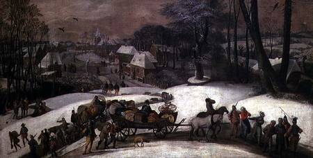 A Military Expedition in Winter à Gillis Mostaert
