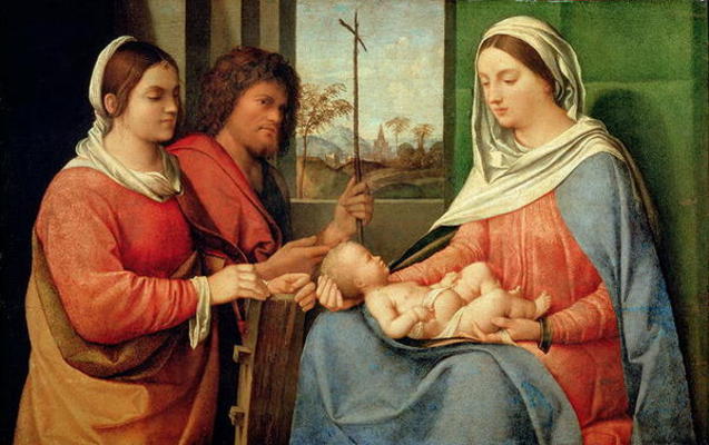Madonna and Child with Saints à Giorgio Giorgione