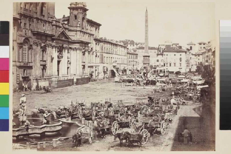 Markt auf der Piazza Navona in Rom à Giorgio Sommer