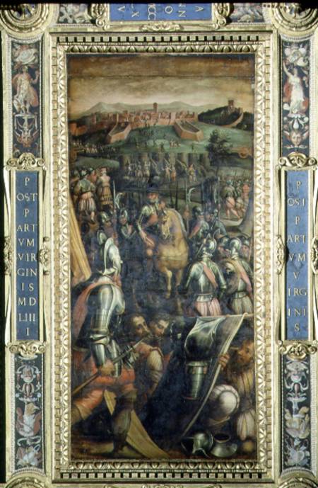 The Capture of Casole from the ceiling of the Salone dei Cinquecento à Giorgio Vasari